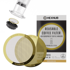 Reusable Metal Filter for AeroPress Coffee Makers - Gold