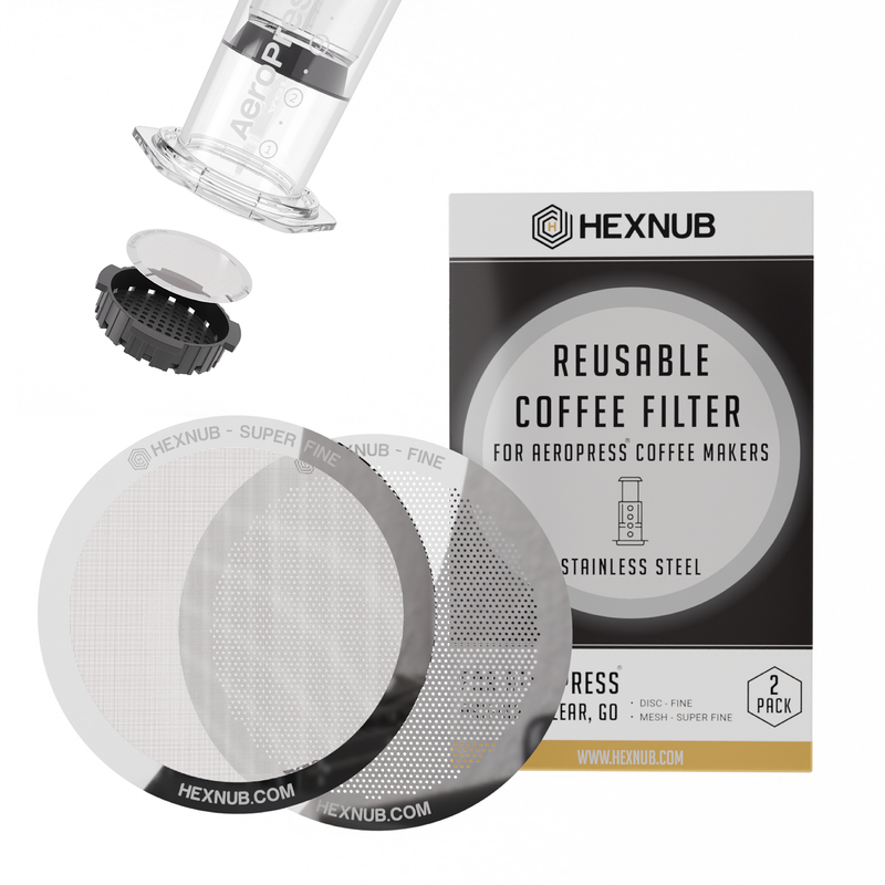 Reusable Metal Filter for AeroPress Coffee Makers - Silver