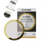 Reusable Metal Filter for AeroPress Coffee Makers - Gold