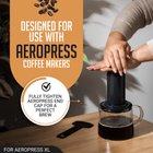 Reusable Metal Filter for AeroPress XL Coffee Makers - Silver