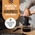 Reusable Metal Filter for AeroPress Coffee Makers - Silver