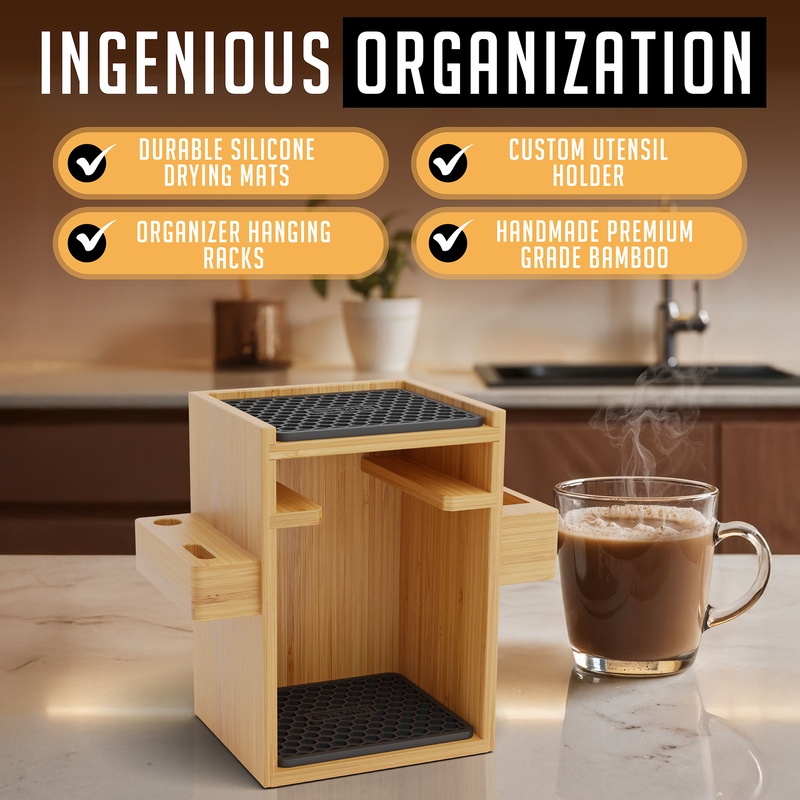 Compact Organizer for AeroPress Original Coffee Maker